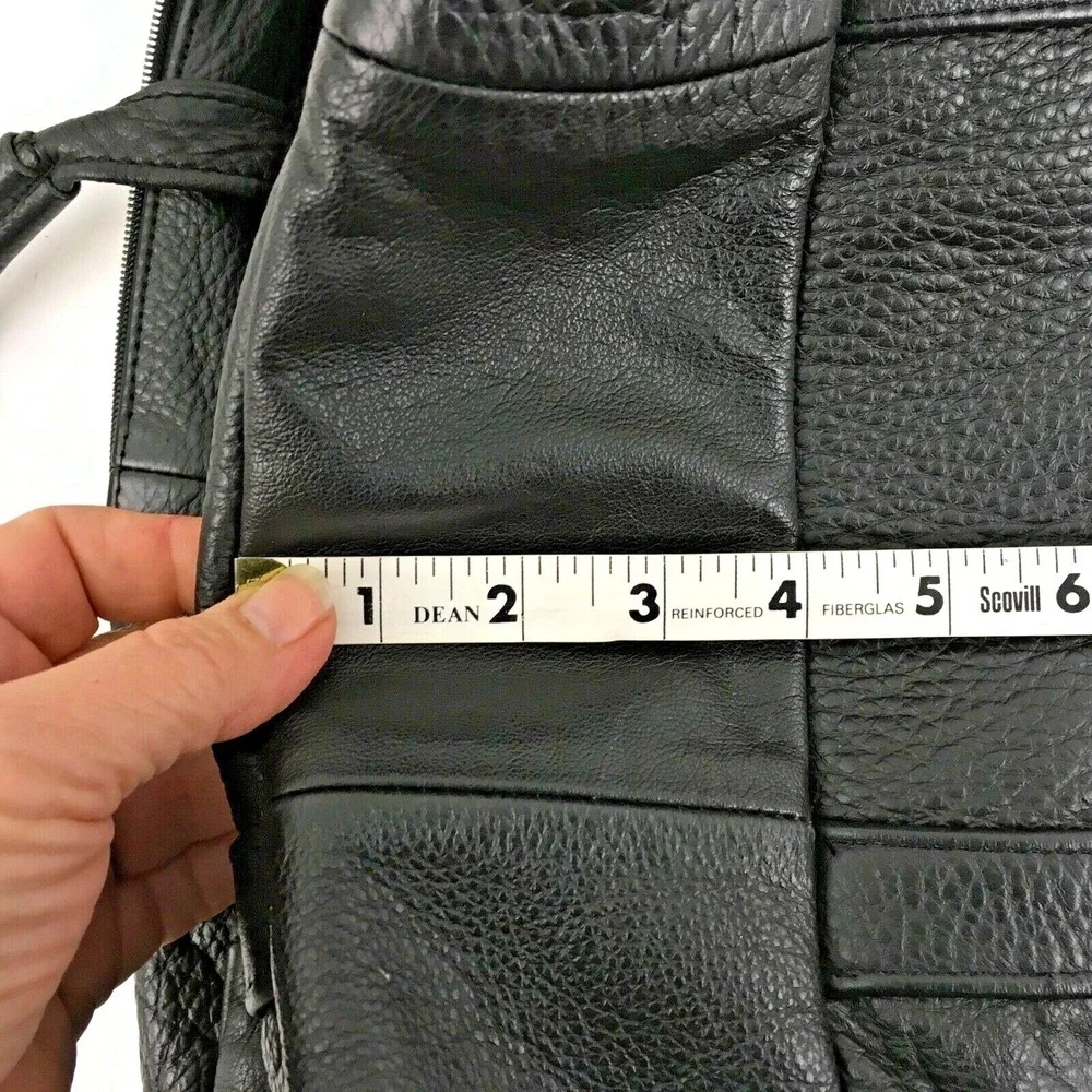 Soft Black Leather‎ Briefcase Attache Bag Business Supple Unbranded Mexico-Made